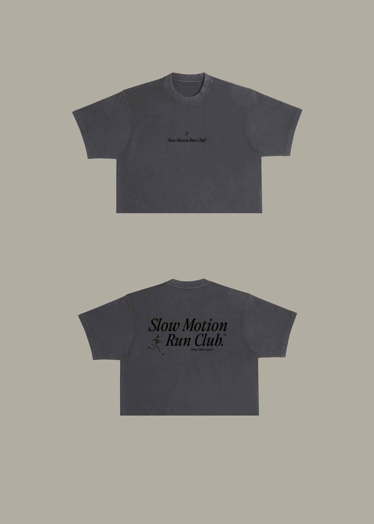 SMRC Boxy Crop (Black Monochrome)