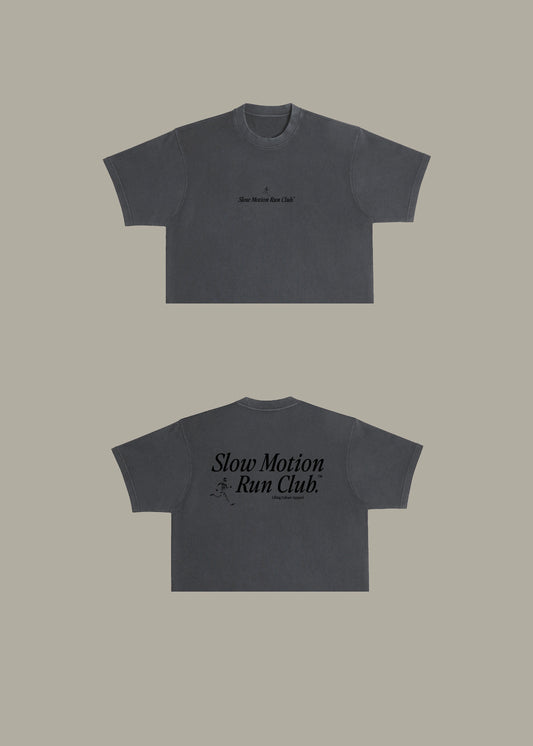 SMRC Boxy Crop (Black Monochrome)