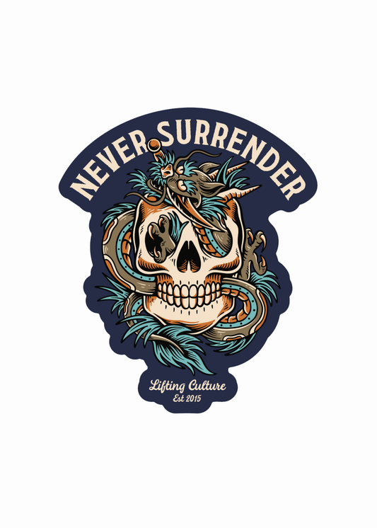 "Never Surrender" Sticker
