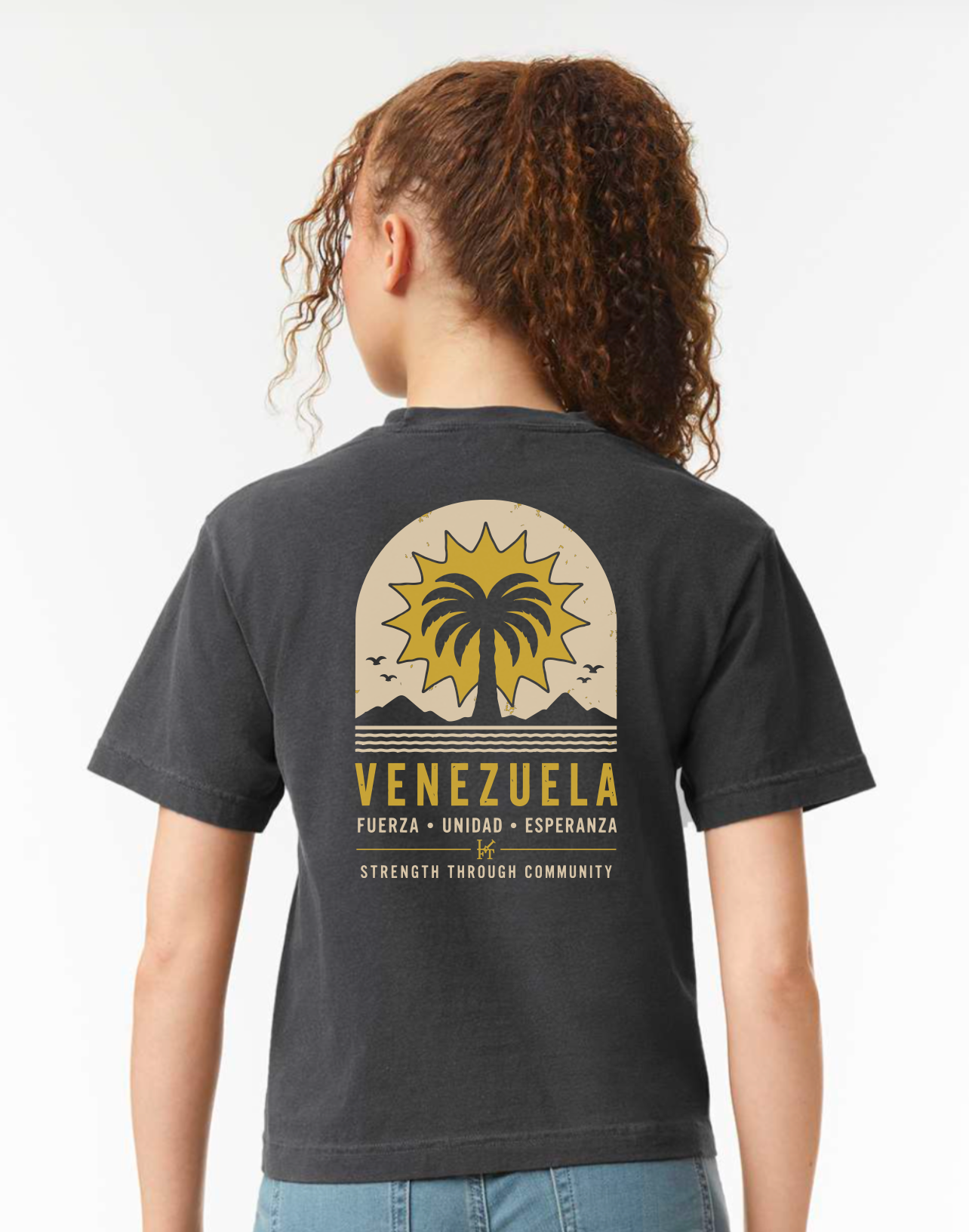 “LIFT Venezuela Up" Boxy Crop T-Shirt