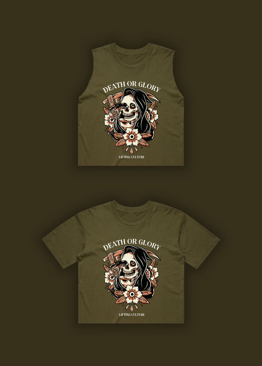 Death or Glory Crop Tee/Tank