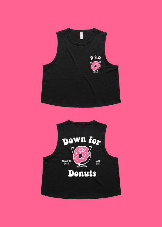 "Down For Donuts" Crop Tank