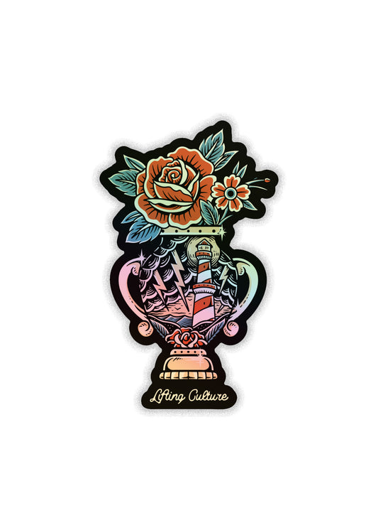"Storm of Roses" Sticker