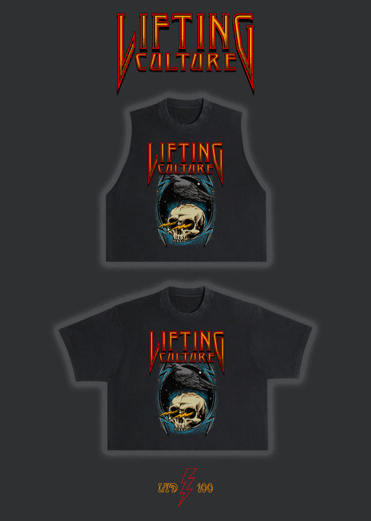 Edgar Allan Bro Crop Tee/Tank (Night)