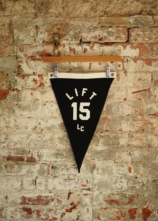 Play Ball Pennant Flag (Black)