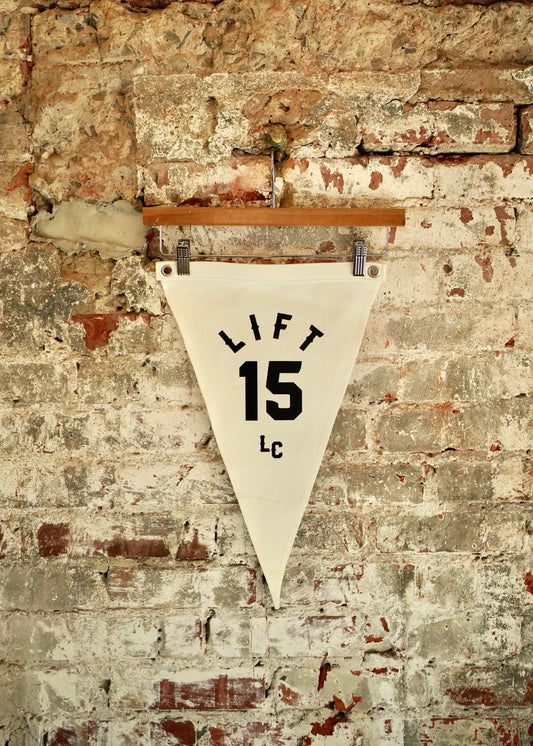 Play Ball Pennant Flag (Bone)