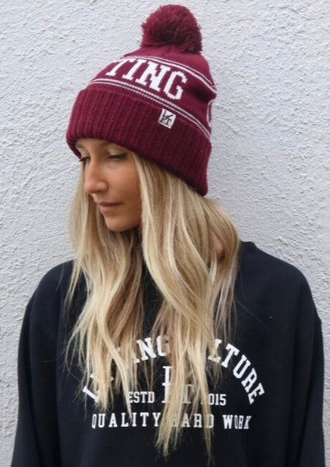 The Capsule Beanie (Maroon)