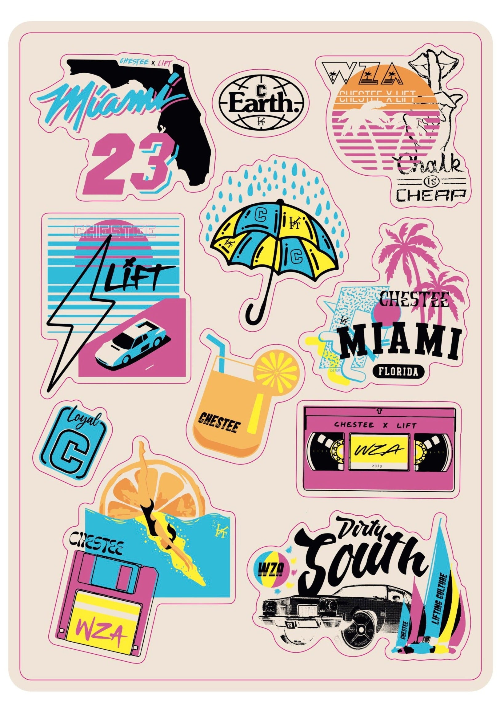 LIFT X CHESTEE Sticker Sheet – LIFTING CULTURE APPAREL